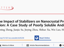 球盟会QMH(中国)官方网站
熊炜助理教授在自然指数期刊Nano Letters发表纳米晶药物研究成果
